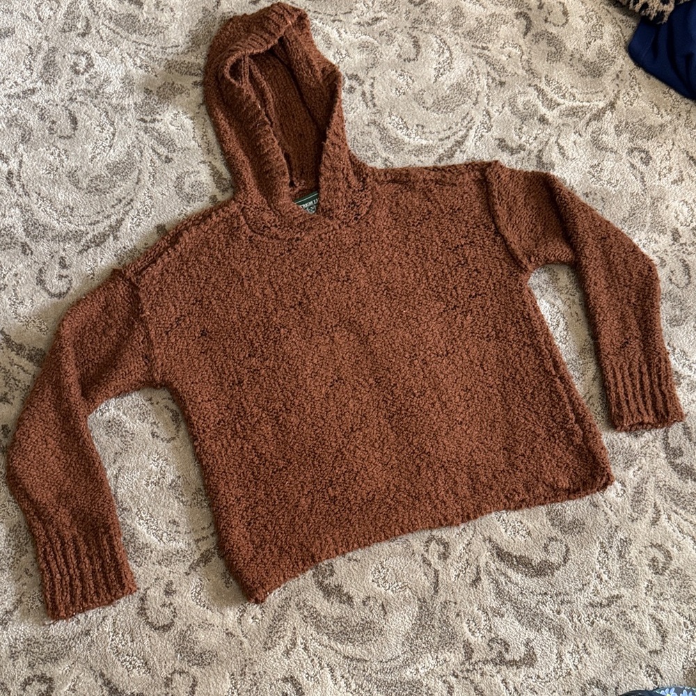 American Eagle Outfitters Textured Brown Sweater